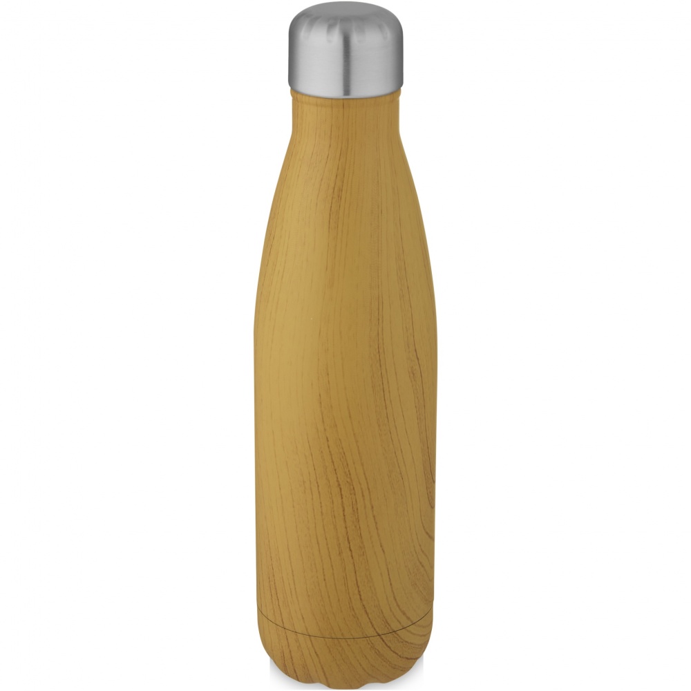 Logotrade promotional items photo of: Cove 500 ml vacuum insulated stainless steel bottle with wood print